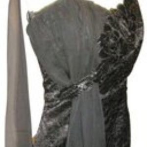 C4 1095 gown, formal, after-five, cocktail, bride,